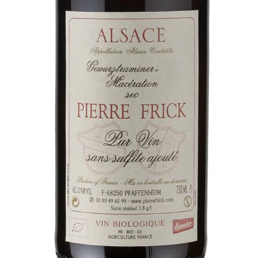 Alsace Gewurztraminer "Macération" 2022 - Pierre Frick - Image 2
