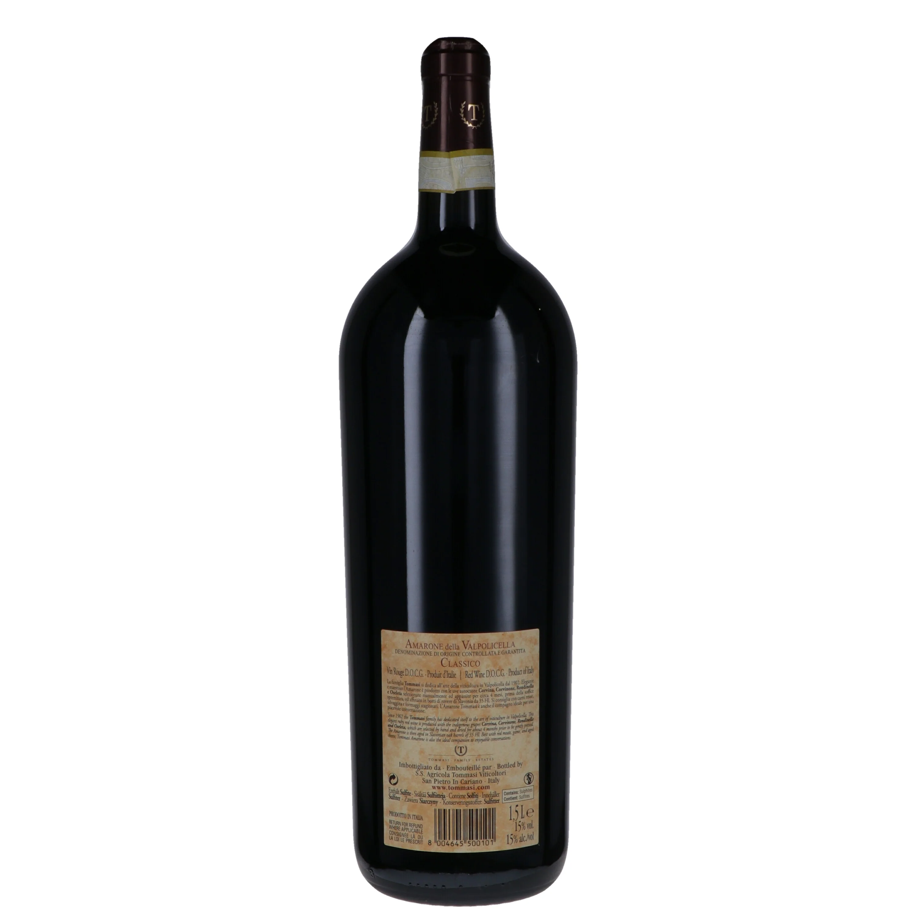 Amarone della Valpolicella Classico DOCG 2021 Magnum - Tommasi (cassetta di legno) - Image 2