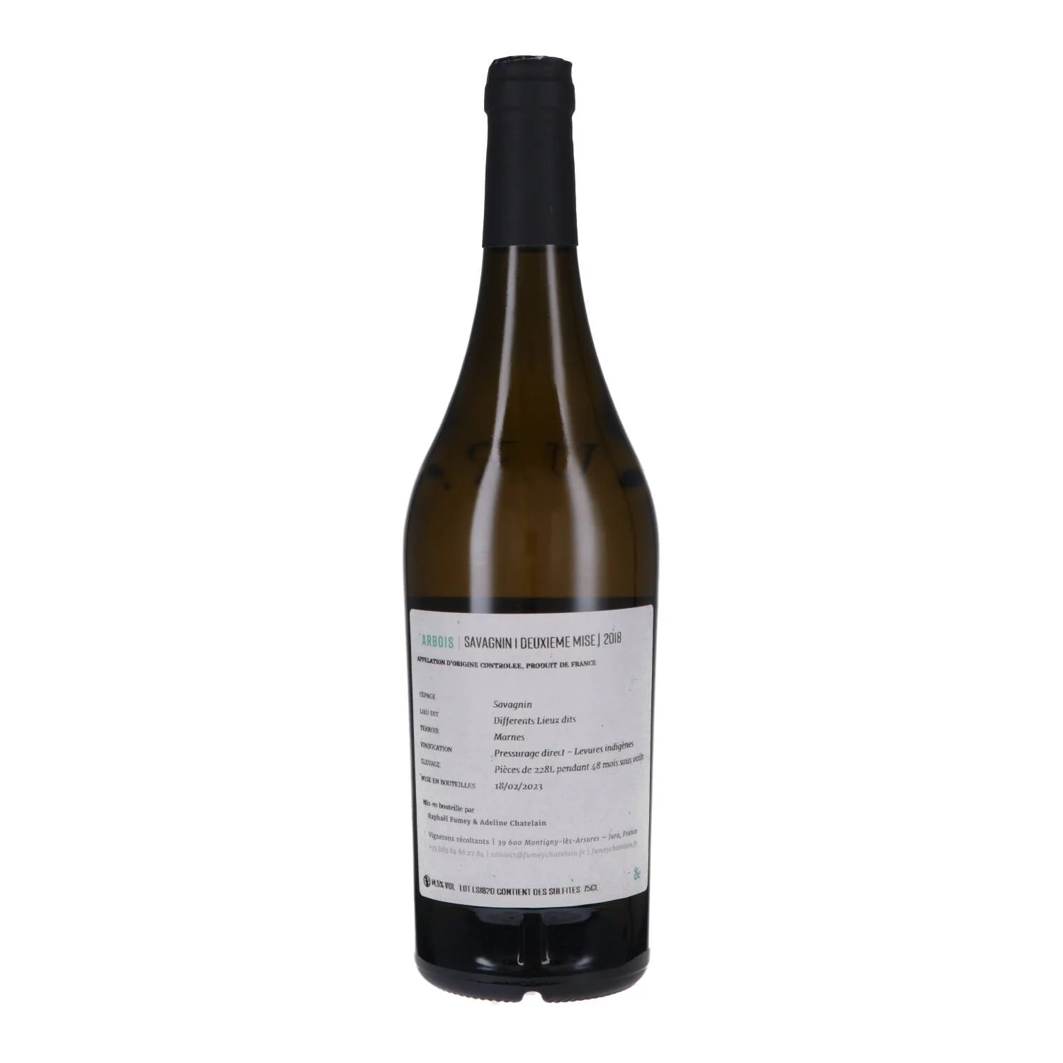 Arbois Blanc Savagnin sous voile 2018 - Domaine Fumey-Chatelain - Image 2