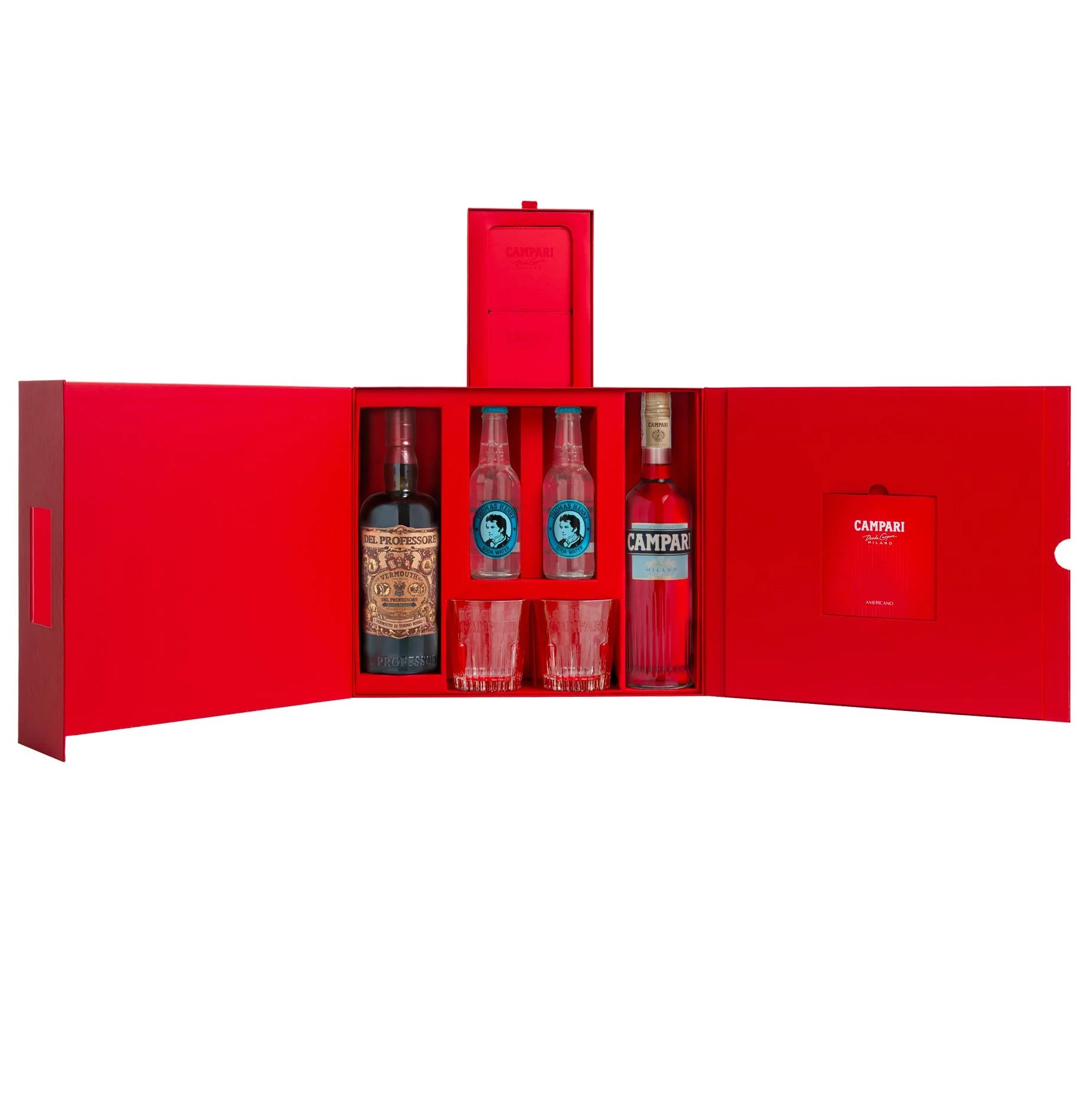 Campari Americano Kit con sottobicchieri