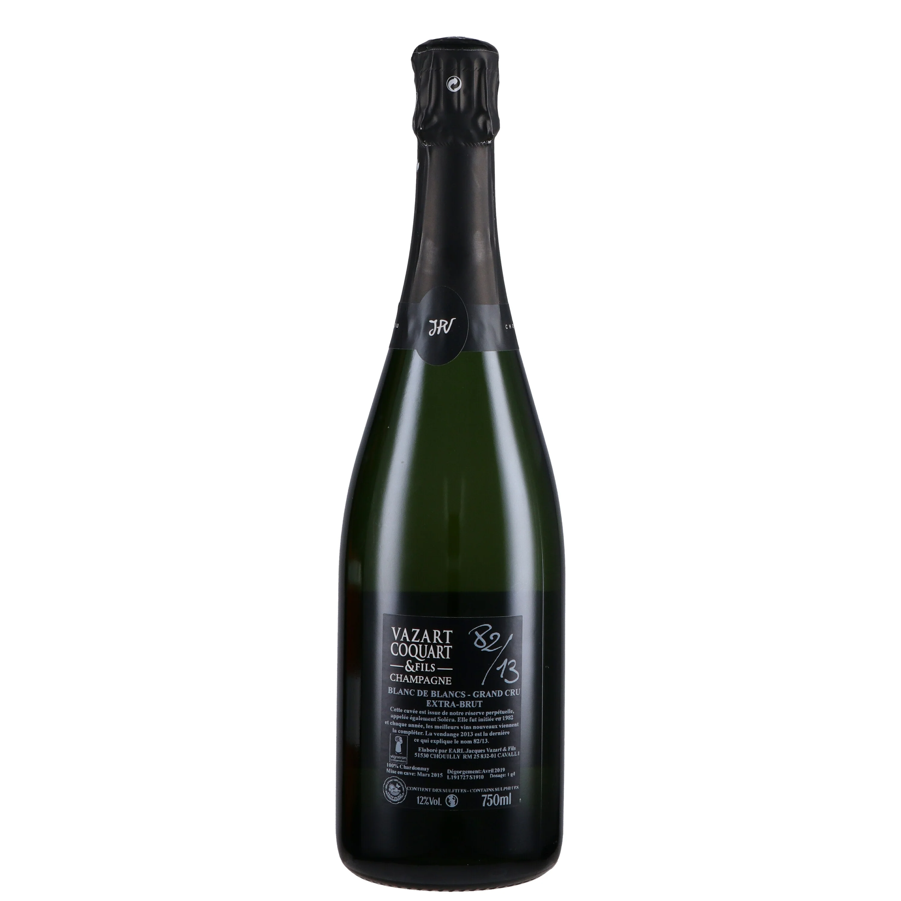 Champagne Extra Brut Blanc de Blancs Grand Cru "Cuvée 82/17 Solera" - Vazart-Coquart - Image 2