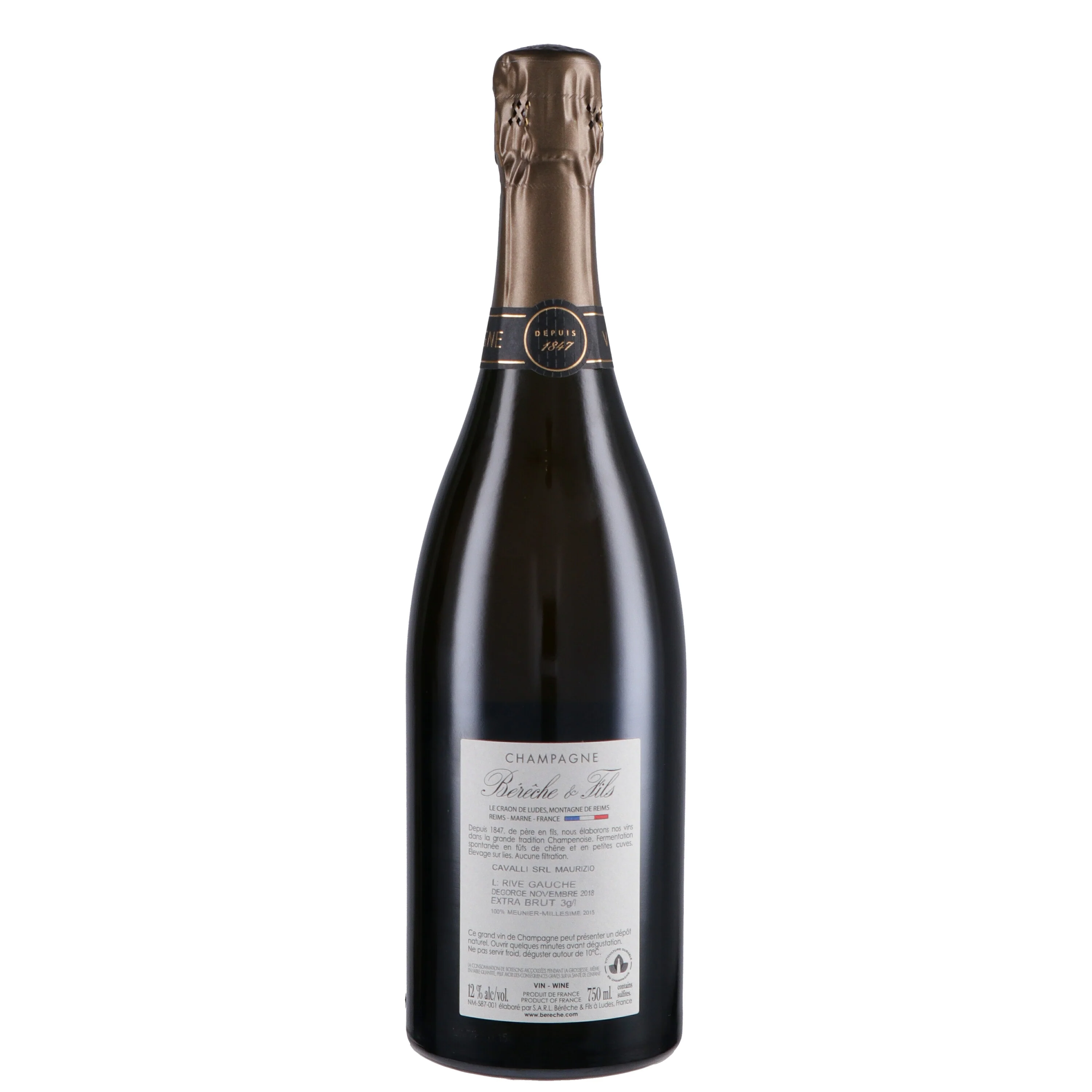 Champagne Extra Brut “Rive Gauche” 2020 - Bérèche et Fils - Image 2