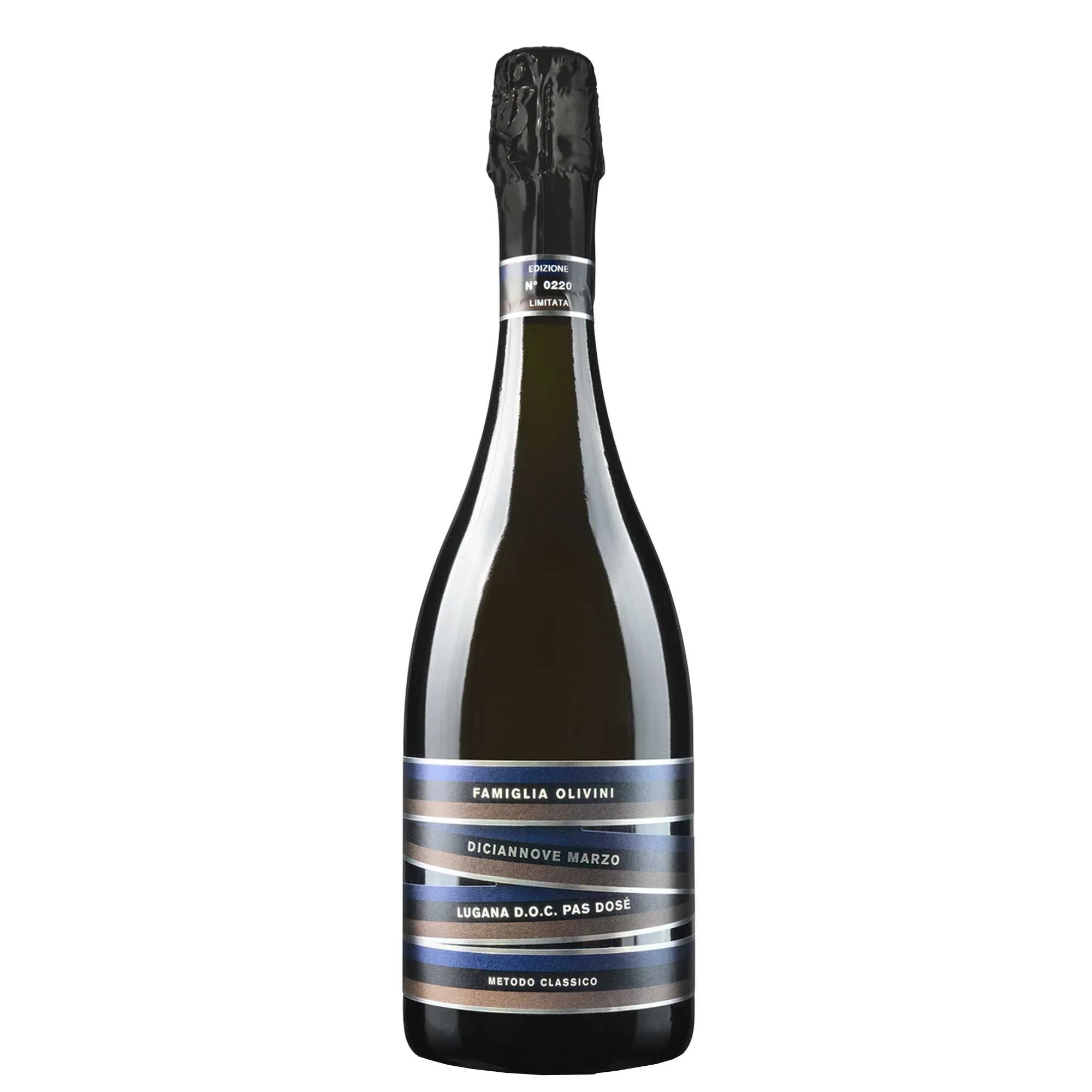 Lugana Pas Dosé Metodo Classico DOC "Diciannove Marzo" 2019 - Famiglia Olivini