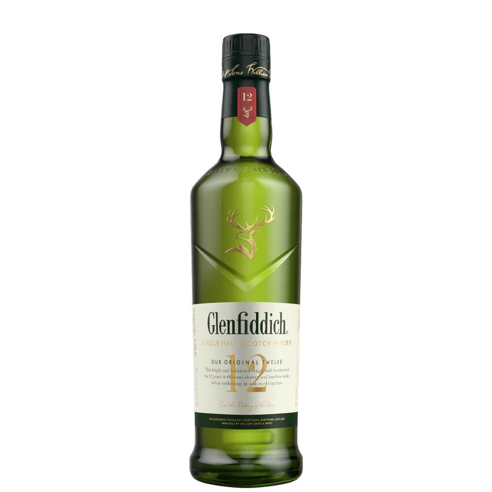Single Malt Scotch Whisky Glenfiddich 12 years old - Glenfiddich (0.7l - astuccio a tubo)