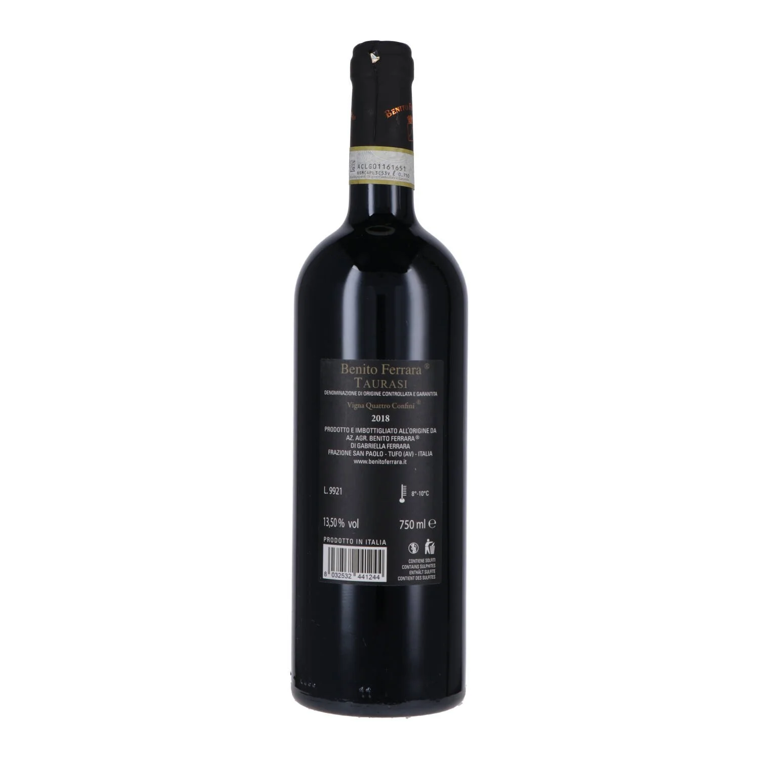 Taurasi DOCG “Vigna Quattro Confini” 2021 - Benito Ferrara - Image 2