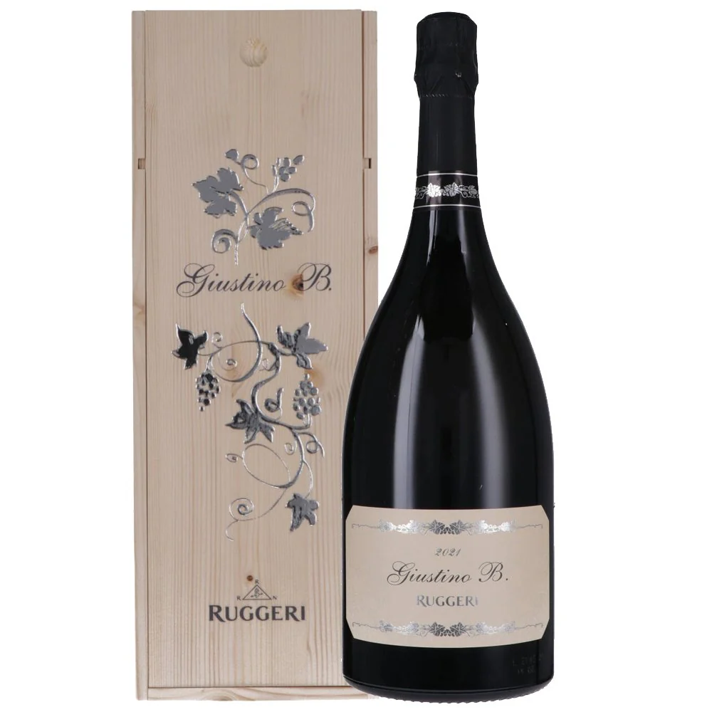 Valdobbiadene Prosecco Superiore DOCG Extra Dry “Giustino B.” 2024 Magnum - Ruggeri (cassetta di legno)