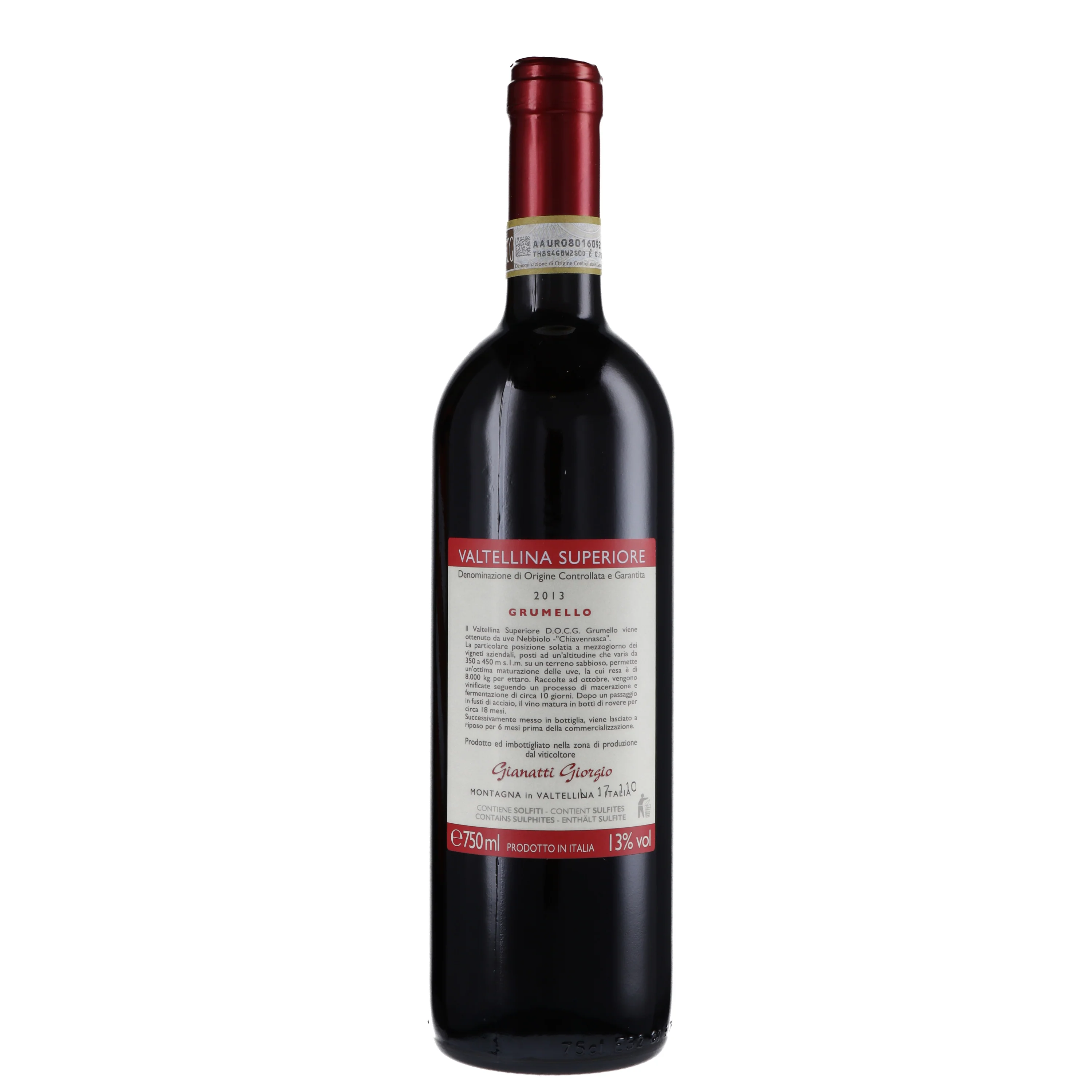 Valtellina Superiore DOCG "Grumello" 2017 - Gianatti - Image 2